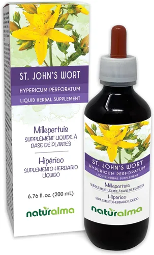 Miniatura 10 de Naturalma Hierba de San Juan (Hypericum perforatum) hierba con flores tintura sin alcohol - 4 onzas líquidas de extracto líquido en gotas