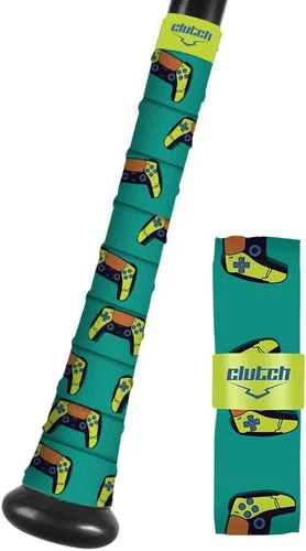 Miniatura 4 de Cinta de agarre para bate de Clutch Sports Apparel, para todo clima, de 1.1mm acolchada y antideslizante para béisbol y sóftbol, duradera