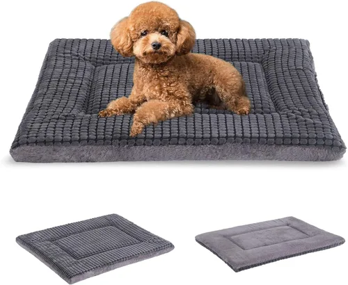 BVAGSS XH079 - Almohadilla reversible para jaula de perro, de espuma viscoelástica, suave, cálida, lavable a máquina, colchón para perreras para