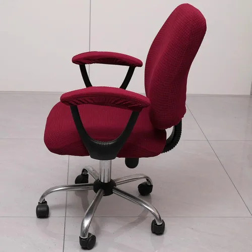 Miniatura 2 de Melaluxe Funda para silla de oficina con fundas para reposabrazos, funda elástica universal para silla de escritorio, fundas para silla
