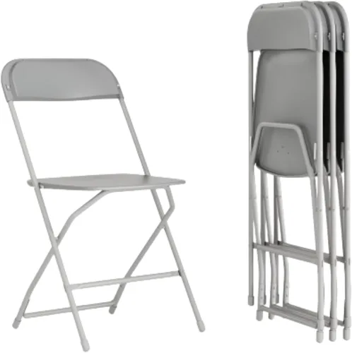 Miniatura 48 de Flash Furniture Hercules Series Silla plegable de plástico, color rojo, paquete de 6, capacidad de peso de 650 libras, cómoda silla para eventos