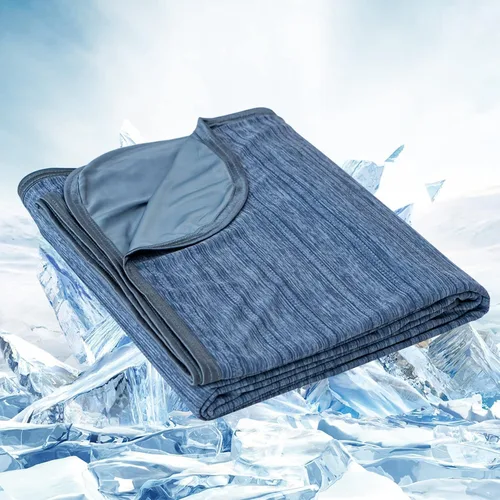 Miniatura 20 de OIGAE Manta refrescante para personas que duermen con calor – Manta fría de verano suave y ligera para sudores nocturnos, perfecta para cama, sofá