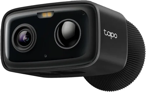 Tapo Cámara de seguridad inalámbrica para exteriores de 1080p, batería de hasta 180 días, detección de persona, visión nocturna a color, Negro