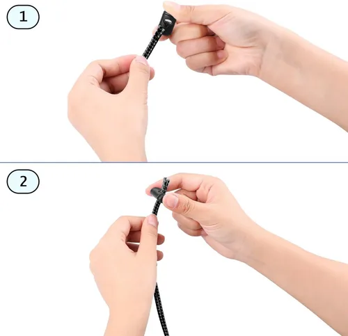 Miniatura 4 de Kit de Correa Bungee para Gafas de Natación Oumers, Correas para Gafas de Natación con Extremo Cónico