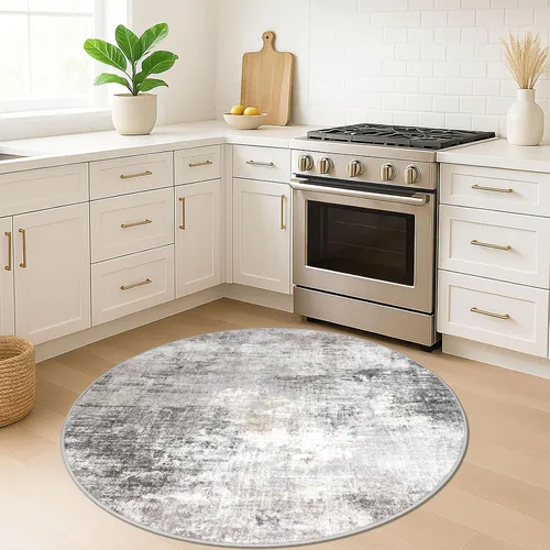 Miniatura 389 de IOHOUZE Alfombra abstracta lavable de 3 x 12 pies para pasillos, antideslizante para cocina, camino de entrada de lana sintética para interiores