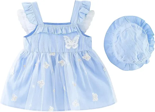 Miniatura 2 de Vestido tutú de verano para niñas pequeñas, sin espalda, vestido de princesa para fiesta de cumpleaños, vestido de verano con lazo floral