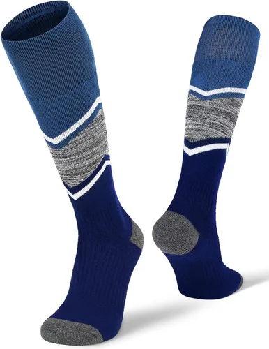 Miniatura 7 de Fitrell Paquete de 23 calcetines de esquí para hombre, para esquí, snowboard, calcetines cálidos de lana de invierno acolchados