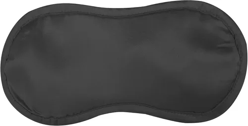 Miniatura 6 de Juego de funda de almohada de satén y máscara de ojos (negro)