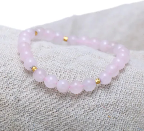 Miniatura 11 de Paialco Pulsera elástica de cuentas naturales o creadas de 0.236 in, pequeña para niñas y mujeres, 6.5 pulgadas