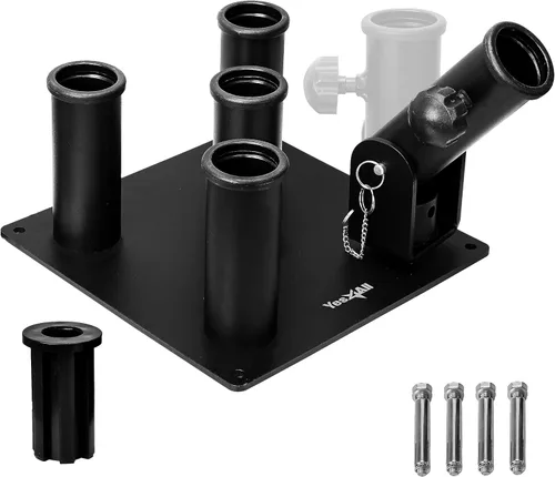 Miniatura 9 de Yes4All Estante de almacenamiento vertical, organizador de gimnasio en casa, estante para mancuernas y barras olímpicas de 2 pulgadas