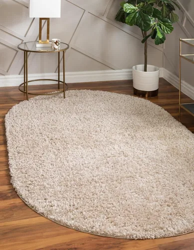 Miniatura 95 de Unique Loom Davos Shag Collection - Alfombra de área, color liso (4 pies 1 pulgada x 6 pies 1 pulgada, rectangular, color pimienta)