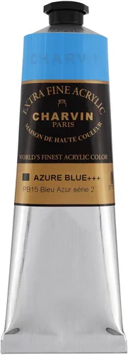 Miniatura 184 de Charvin Pintura acrílica profesional extrafina – verde absenta, tubo de 2.1 fl oz, pigmentos de triple fresado, resistente a la luz, pinturas