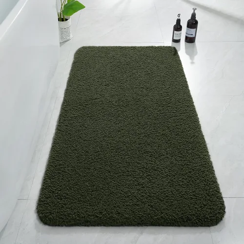 Miniatura 44 de AROGAN Tapete Largo de Baño de Lujo, 24 x 17 Pulgadas, Grueso, Suave y Absorbente, Antideslizante, Respaldo de Goma, Alfombras de Secado Rápido