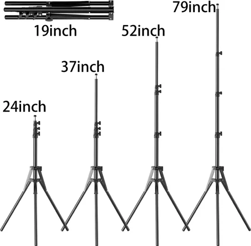 Miniatura 6 de VILTROX Kits de varita de iluminación de video de fotografía de 18 W con soporte de trípode de 79 pulgadas de alto, palo de fotografía, varita