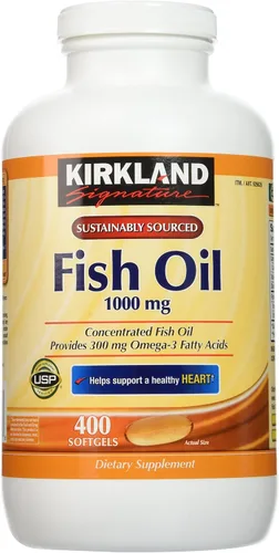Miniatura 6 de Kirkland Signature - Concentrado de aceite de pescado natural con ácidos grasos omega-3, 400 cápsulas blandas (paquete de 2)