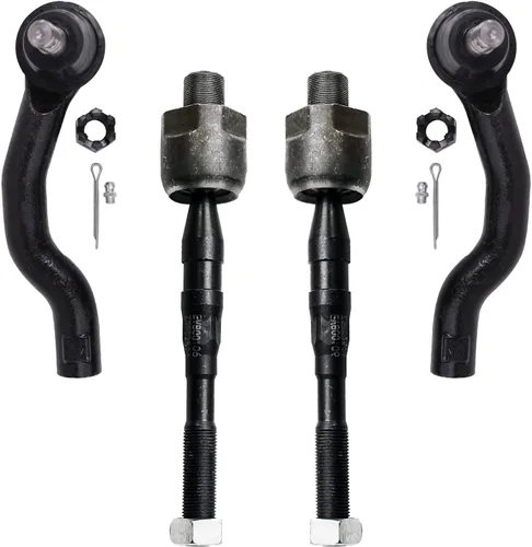 Miniatura 54 de Detroit Axle - 4 barras de acoplamiento delanteras para Kia Forte Koup 14-17, 14-18 Forte Forte5, 4 extremos de barra de acoplamiento exteriores e