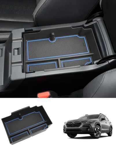 2024 2025 2026 Organizador de Consola Central para Subaru Crosstrek (Base/Premium/Sport/Limited/Wilderness), Bandeja de Consola para Subaru Azul