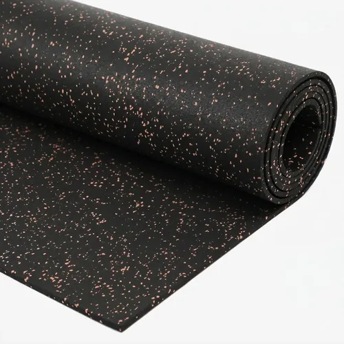 Rollo de piso de goma resistente de 1/4" de espesor de Floor Inc | Tapetes de piso de goma reciclada flexibles para gimnasio en casa | Tapete de
