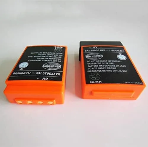 Miniatura 6 de Paquete de 1 para HBC Radiomatic BA225030 6V 1500mAh batería Ni-Mh recargable para grúa HBC Control remoto bomba camión batería