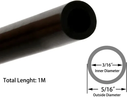 Miniatura 31 de Tubo de silicona de 1/4" ID, JoyTube - Tubo de silicona negra de grado alimenticio de 1/4" ID x 3/8" OD de 10 pies, manguera de silicona pura