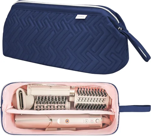 Miniatura 8 de Leudes Bolsa de Viaje para Herramientas de Cabello para Shark Flexstyle Estuche de Transporte Portátil Shark Hair Air Wrap Estuche para Secadora Rosa