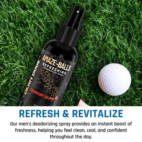Miniatura 33 de Derm Dude Amaze Ball - Desodorante en aerosol para hombres Spray antirozaduras para ingle y saco con DeoPlex y aloe vera Control de olores