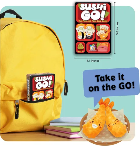 Miniatura 7 de Sushi Go - El juego de cartas familiar de elegir y pasar de Gamewright, ideal para 2-5 jugadores de 8 años en adelante