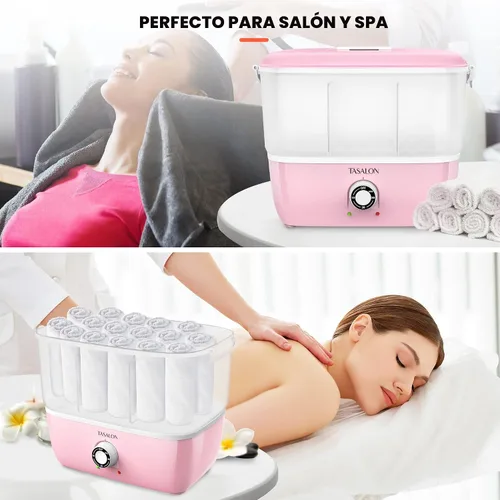 Miniatura 6 de TASALON Vaporizador de toallas calientes para tratamientos faciales, calentador de toallas calientes se calienta rápidamente en 5 minutos, máquina