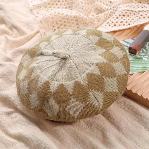 Miniatura 34 de Gorros de boina de perlas para bebés y niñas, sombreros de lana para fiesta de bebé, sombreros de primavera y verano, accesorios para bebés de 2 a 6