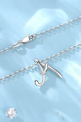 Miniatura 3 de EUDORA Collares de plata de ley con inicial para mujer regalos clásicos sin cuello de 26 letras para niñas hermana madre e hija cadena de 18