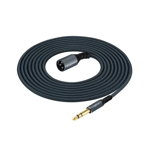 Miniatura 7 de Twozoh Cable XLR macho a 1/4 TRS de audio estéreo de 30 pies, conector trenzado de 0.250 in a XLR macho 3 pines cable de guitarra (profesional/HiFi)