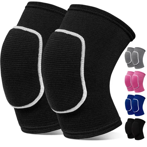 Miniatura 11 de Rodilleras de voleibol para mujeres, hombres, niños y niñas, rodilleras para baloncesto, voleibol, fútbol, baile, yoga, tenis, correr, ciclismo