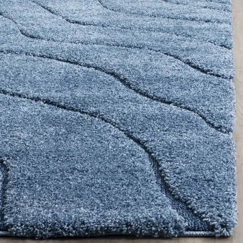 Miniatura 4 de SAFAVIEH Colección Florida Shag - Alfombra de acento de 2'3" x 4', color crema y beige, sin desprendimiento y de fácil cuidado, 1.2 pulgadas