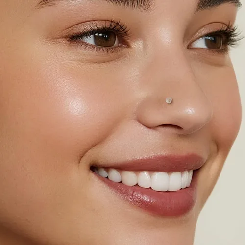 Miniatura 2 de Juego de 12 aretes de nariz transparentes para el trabajo, para mujeres y hombres, 12 piezas de 18G 20G Bioflex de plástico en forma de L, retenedor