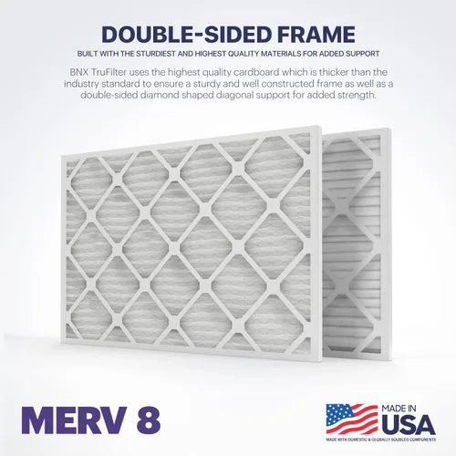Miniatura 5 de BNX TruFilter - Filtro de aire MERV 8 de 10 x 10 x 1 pulgadas (paquete de 6) – Fabricado en Estados Unidos – Defensa contra polvo y mascotas