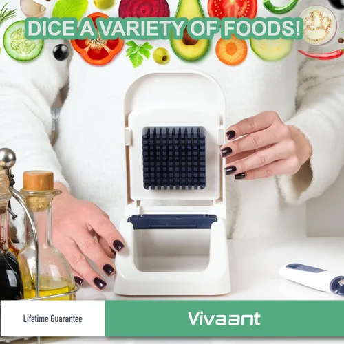 Miniatura 3 de Vivaant Mini dicer compacto - Perfecto para cortar y cortar rápidamente verduras, picador de verduras y cortador con picador manual manual