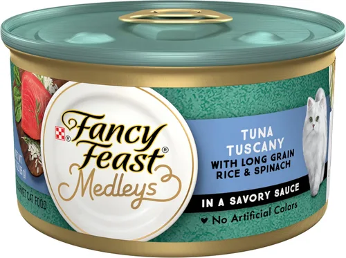 Purina Fancy Feast Medleys alimento húmedo para gatos enlatado para adultos – (24 latas) 3 onzas -