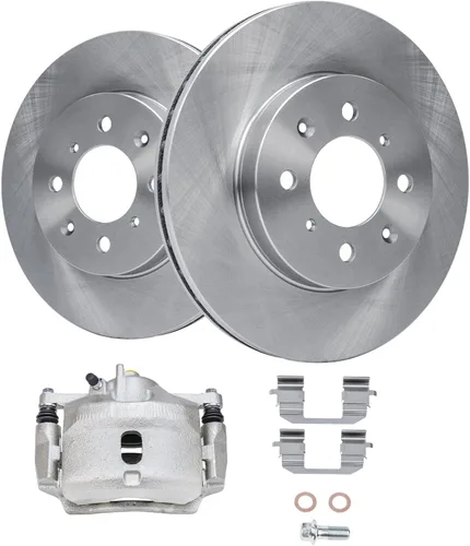 Miniatura 48 de Detroit Axle - Kit de freno delantero para Volkswagen Golf Jetta City Beetle Rotores de freno de disco de repuesto pastillas de freno de cerámica