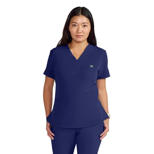 Miniatura 32 de ave. Lex - Blusa médica para mujer, estilo túnica, tela elástica en 4 direcciones, cómoda, de fácil cuidado, uniformes médicos para mujer