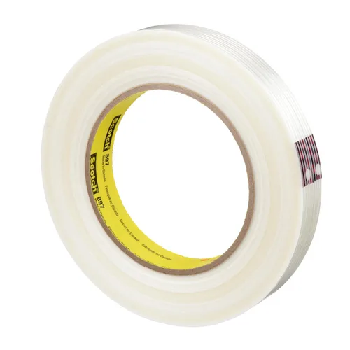 Miniatura 5 de 3M Scotch - Cinta de filamento 897, transparente, 0.472 in x 180.4 ft, 5 mil