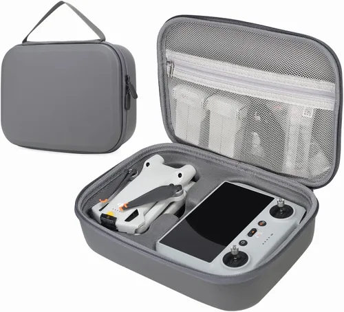Bolsa de Almacenamiento para Mini 3 Pro Estuche de Transporte Duro Compatible con Mini 3 Pro, DJI RC/DJI RC-N1 y Accesorios DJI Mini 3 Pro-Gris