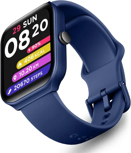 OCTANDRA Inspire VeryFit - Reloj inteligente Bluetooth de 1.95 pulgadas para contestar llamadas con Alexa, energía corporal, frecuencia cardíaca,
