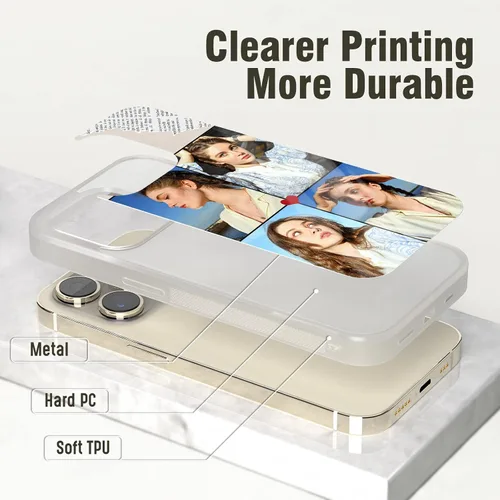 Miniatura 3 de Haz tus propias fotos Fundas de teléfono para iPhone 11 12 13 14 15 Pro Max Plus Mini para Samsung Galaxy S21 S22 S23 S24 Ultra Plus FE Clear-4 Fotos