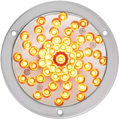 Miniatura 4 de Grand General 76728 - Luz LED (4 pulgadas Twister Red/Clear 61 - con ojal y coleta), 1 paquete Rojo (Red/Clear)