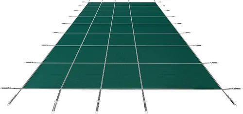 Mantas protectoras de piscina resistentes para invierno, 3, 6, 9, 12, 15, 18, 21, 24, 27, 30, 33, 36, 39 pies, para exteriores, cubiertas de equipo