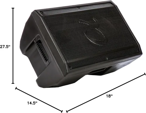 Miniatura 8 de Alphasonik PRO Venum Series V815BT V815BT 15 pulgadas 1000 vatios Altavoz DJ profesional alimentado por Bluetooth incorporado entradas USB AUX EQ