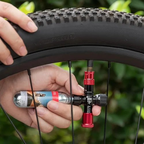 Miniatura 2 de Cartuchos de CO2 roscados de 0.56 oz/0.88 oz - Cilindro de CO2 para infladores de neumáticos de bicicleta - Gran recarga para neumáticos