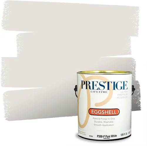 Miniatura 156 de PRESTIGE Paints - Pintura interior e imprimación en uno, 1 galón, cáscara de huevo, pimienta envejecida