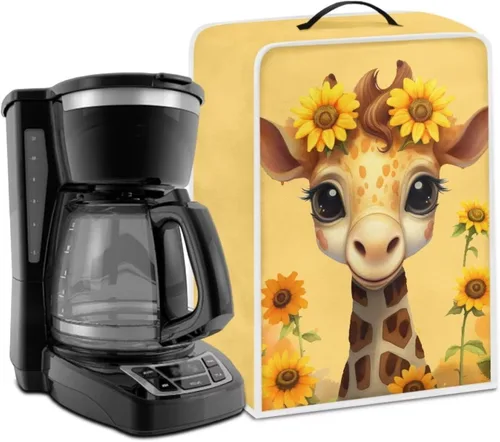 Miniatura 73 de DISNIMO Cubierta antipolvo para cafetera de mariposa azul, fundas para máquina de hacer café de cocina con mango superior, cubierta