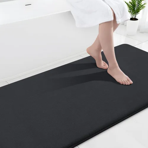 Miniatura 73 de Smiry Tapetes de Baño de Espuma Viscoelástica 36 x 24 pulgadas, Tapetes de Baño Extra Suaves y Absorbentes, Alfombra Antideslizante Lavable